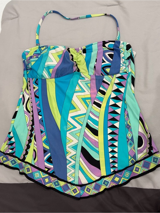 Apt. 9 Tops - ☀️ Apt. 9 - Multicolor Geometric Print Women’s Tankini Top